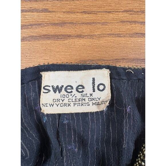 Swee Lo Top Woman’s L Pink‎ Butterfly Coachella Silk Festival Boho Retro Vintage - Picture 12 of 16